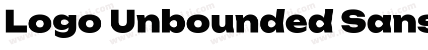 Logo Unbounded Sans字体转换